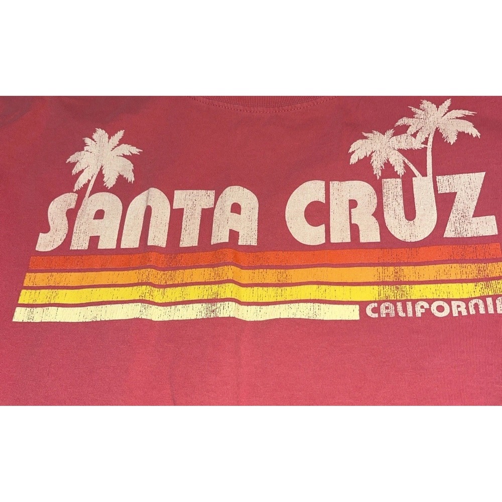 Techstyles Santa Cruz Cali, T-Shirt Medium Surf City USA, Classic Graphic Skater - Picture 2 of 8